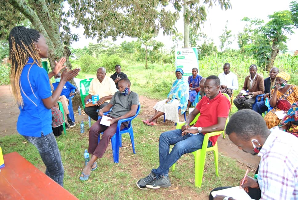 Farmers participate in training