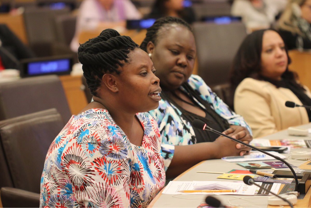 Rhobi speaking at the United Nations